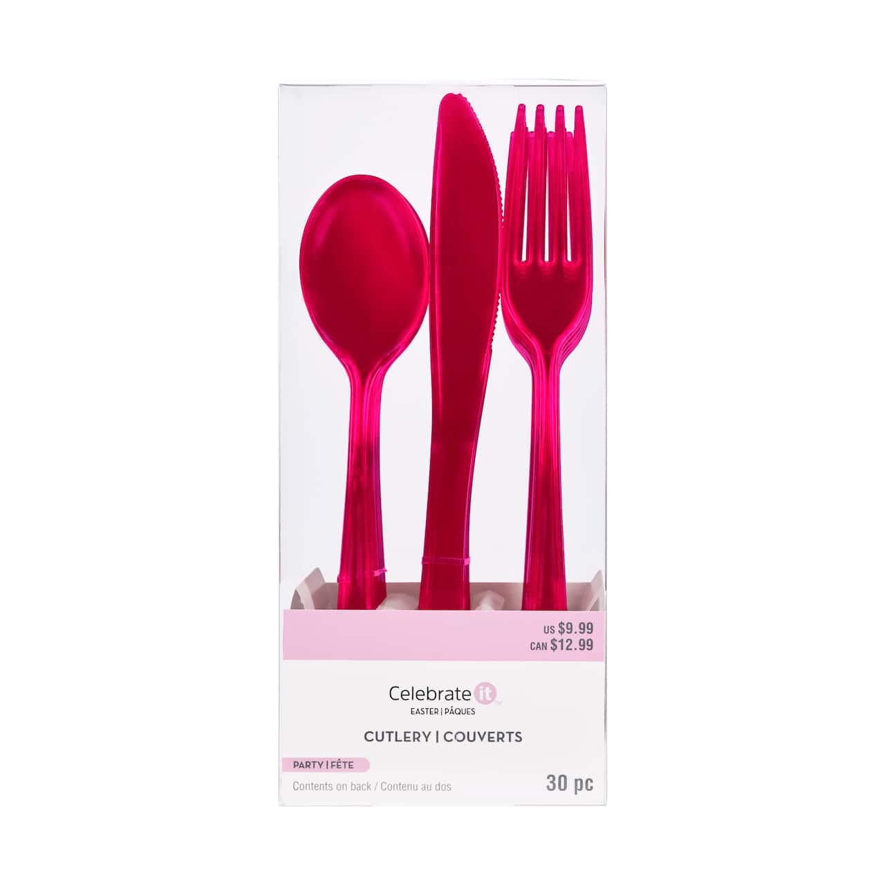 Pink Easter Plastic Cutlery Set by Celebrate It™
